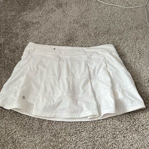 Lululemon White Tennis Skirt